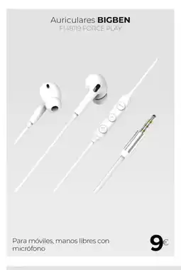 Tien 21 BIGBEN Auriculares F148119 FORCE PLAY oferta