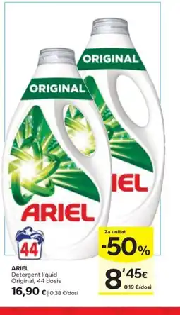 Caprabo ARIEL Detergent liquid Original, 44 dosis oferta