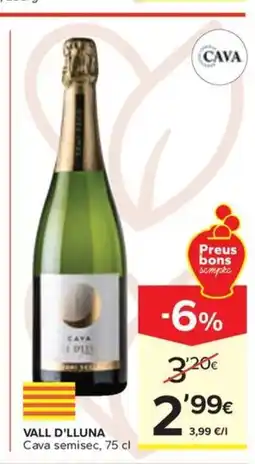 Caprabo VALL D'LLUNA Cava semisec oferta