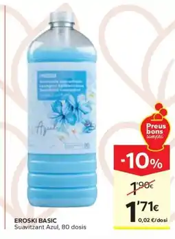 Caprabo EROSKI BASIC Suavitzant Azul, 80 dosis oferta