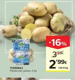 Caprabo TORRIBAS Patata per guisar oferta