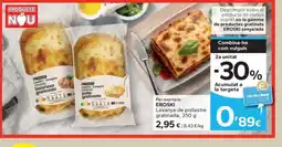 Caprabo EROSKI Lasanya de pollastre gratinada oferta