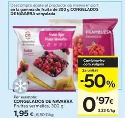 Caprabo CONGELADOS DE NAVARRA Fruites vermelles oferta