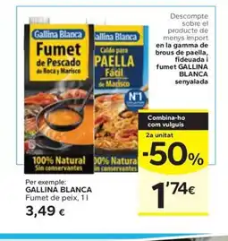 Caprabo GALLINA BLANCA Fumet de peix oferta