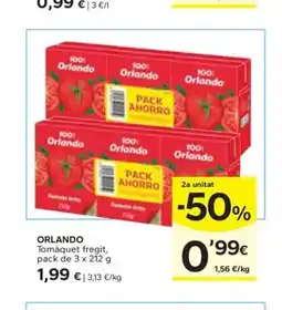 Caprabo ORLANDO Tomàquet fregit oferta