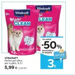 Caprabo VITAKRAFT Perles gel silice per a gats oferta