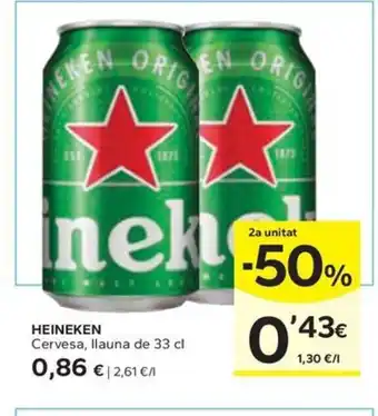 Caprabo HEINEKEN Cervesa oferta