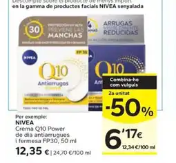 Caprabo NIVEA Crema Q10 Power de dia antiarrugues i fermesa FP30 oferta