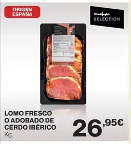 Hipercor Lomo fresco o adobado de cerdo ibérico oferta