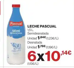 Hipercor PASCUAL Leche oferta