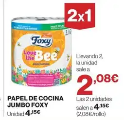 Hipercor FOXY Papel de cocina jumbo oferta