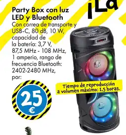 TEDi Party Box con luz LED y Bluetooth oferta