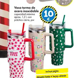 TEDi Vaso termo de acero inoxidable oferta