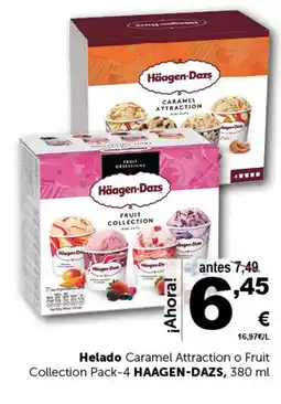 Masymas HAAGEN-DAZS Helado Caramel Attraction o Fruit Collection Pack-4 oferta