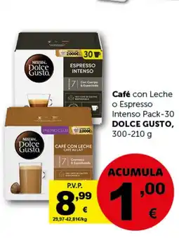 Masymas DOLCE GUSTO Café con Leche o Espresso Intenso Pack-30 oferta