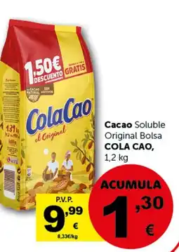 Masymas COLA CAO Cacao Soluble Original Bolsa oferta