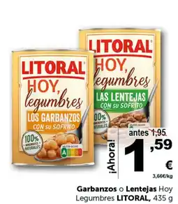 Masymas LITORAL Garbanzos o Lentejas Hoy Legumbres oferta