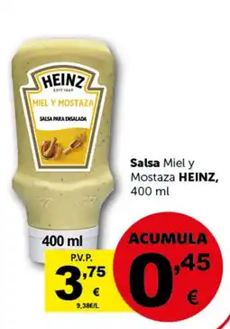 Masymas HEINZ Salsa Miel y Mostaza oferta