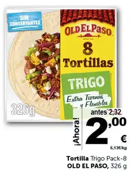 Masymas OLD EL PASO Tortilla Trigo Pack-8 oferta