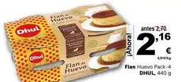 Masymas DHUL Flan Huevo Pack-4 oferta