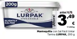 Masymas LURPAK Mantequilla con Sal Fácil Untar Tarrina oferta
