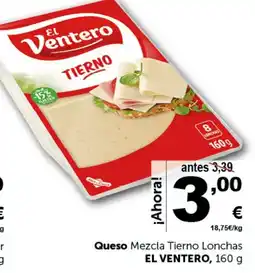 Masymas EL VENTERO Queso Mezcla Tierno Lonchas oferta