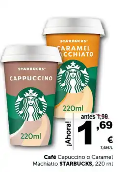 Masymas STARBUCKS Café Capuccino o Caramel Machiatto oferta