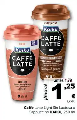 Masymas KAIKU Caffe Latte Light Sin Lactosa o Cappuccino oferta