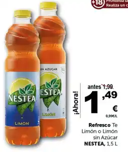 Masymas NESTEA Refresco Te Limón o Limón sin Azúcar oferta