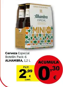 Masymas ALHAMBRA Cerveza Especial Botellín Pack-6 oferta