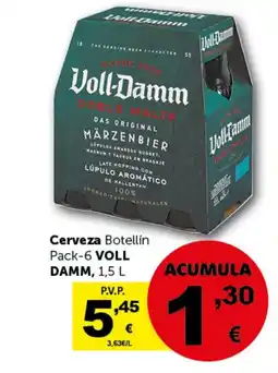 Masymas VOLL DAMM Cerveza Botellín Pack-6 oferta