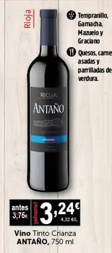Masymas ANTAÑO Vino Tinto Crianza oferta