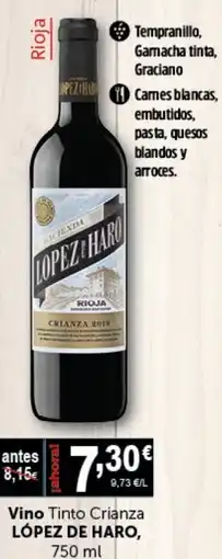 Masymas LÓPEZ DE HARO Vino Tinto Crianza oferta
