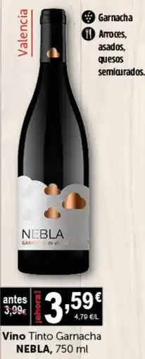 Masymas NEBLA Vino Tinto Garnacha oferta