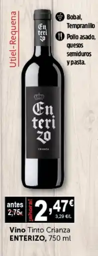 Masymas ENTERIZO Vino Tinto Crianza oferta
