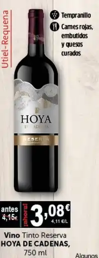 Masymas HOYA DE CADENAS, Vino Tinto Reserva oferta