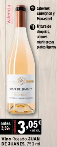 Masymas JUAN DE JUANES Vino Rosado oferta
