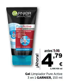 Masymas GARNIER Gel Limpiador Pure Active 3 en 1 oferta