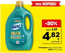 Masymas ASEVI Detergente Ropa Líquido Max 50 Cacitos oferta