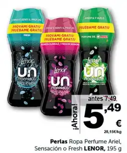 Masymas LENOR Perlas Ropa Perfume Ariel, Sensación o Fresh oferta