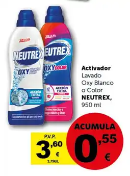 Masymas NEUTREX Activador Lavado Oxy Blanco o Color oferta