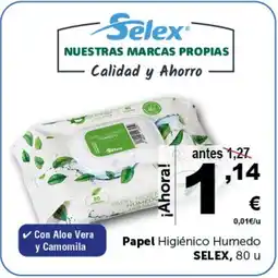 Masymas SELEX Papel Higiénico Humedo oferta