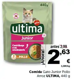 Masymas ULTIMA Comida Gato Junior Pollo Arroz oferta