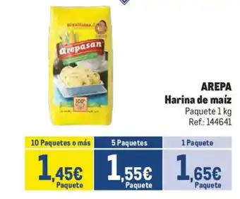 Makro AREPA Harina de maíz oferta