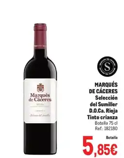 Makro MARQUÉS DE CÁCERES Selección del Sumiller D.O.Ca. Rioja Tinto crianza oferta