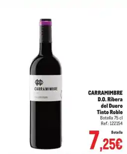 Makro CARRAMIMBRE D.O. Ribera del Duero Tinto Roble oferta