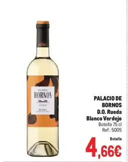 Makro PALACIO DE BORNOS D.O. Rueda Blanco Verdejo oferta