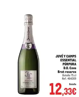 Makro JUVÉ Y CAMPS ESSENTIAL PÚRPURA D.O. Cava Brut reserva oferta
