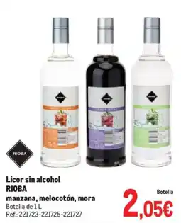 Makro RIOBA Licor sin alcohol manzana, melocotón, mora oferta