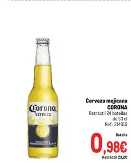 Makro CORONA Cerveza mejicana oferta